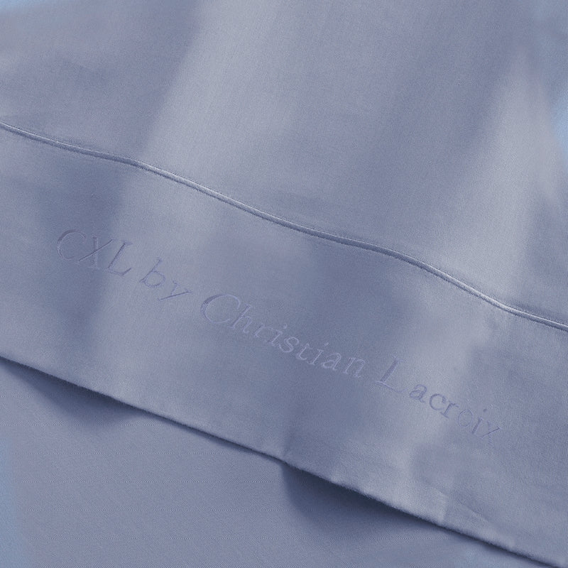 Uni 1 Baratta - Drap Plat Satin De Coton Uni 1 Baratta Bleu 02