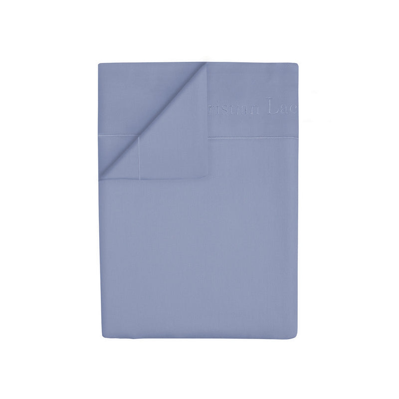 Uni 1 Baratta - Drap Plat Satin De Coton Uni 1 Baratta Bleu 02