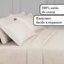 Uni 1 Baratta - Drap Plat Satin De Coton Uni 1 Baratta Taupe 05