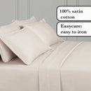 Uni 1 Baratta - Drap Plat Satin De Coton Uni 1 Baratta Taupe 05