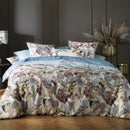 Garden - Housse De Couette Satin De Coton Garden Bleu Clair