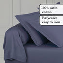 Uni 1 Baratta - Taie De Traversin Satin De Coton Uni 1 Baratta Bleu 06