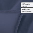 Uni 1 Baratta - Ensemble De Draps Satin De Coton Uni 1 Baratta Bleu 06