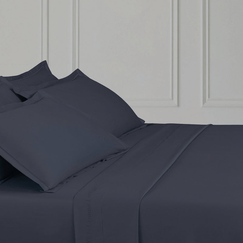Uni 1 Baratta - Taie D'Oreiller Satin De Coton Uni 1 Baratta Bleu 07