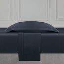 Uni 1 Baratta - Ensemble De Draps Satin De Coton Uni 1 Baratta Bleu 07