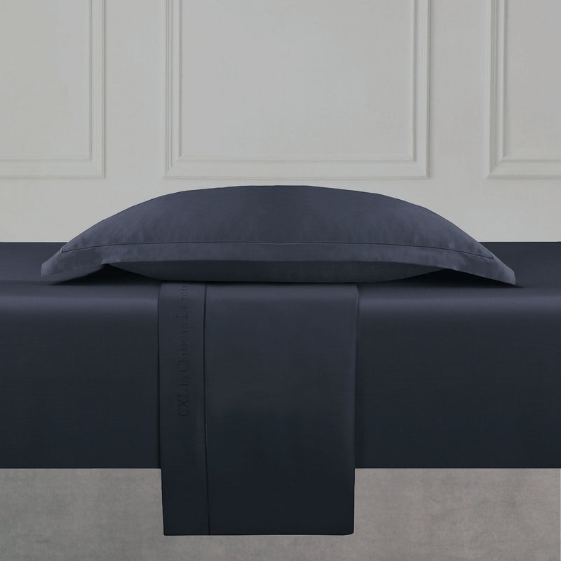 Uni 1 Baratta - Ensemble De Draps Satin De Coton Uni 1 Baratta Bleu 07