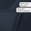 Uni 1 Baratta - Ensemble De Draps Satin De Coton Uni 1 Baratta Bleu 07