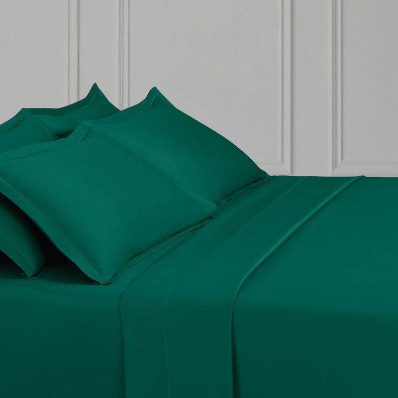 Uni 1 Baratta - Taie D'Oreiller Satin De Coton Uni 1 Baratta Vert 02