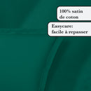 Uni 1 Baratta - Ensemble De Draps Satin De Coton Uni 1 Baratta Vert 02