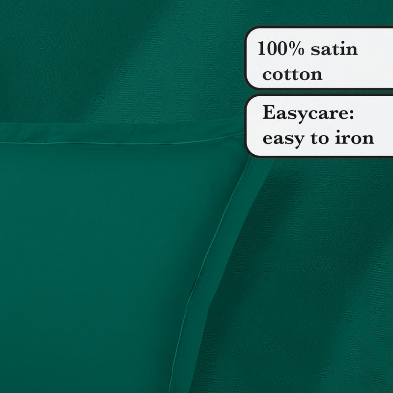 Uni 1 Baratta - Ensemble De Draps Satin De Coton Uni 1 Baratta Vert 02