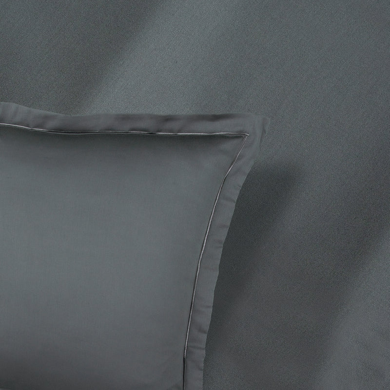 Uni 1 Baratta - Taie D'Oreiller Satin De Coton Uni 1 Baratta Gris 02