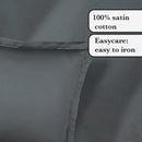 Uni 1 Baratta - Taie D'Oreiller Satin De Coton Uni 1 Baratta Gris 02
