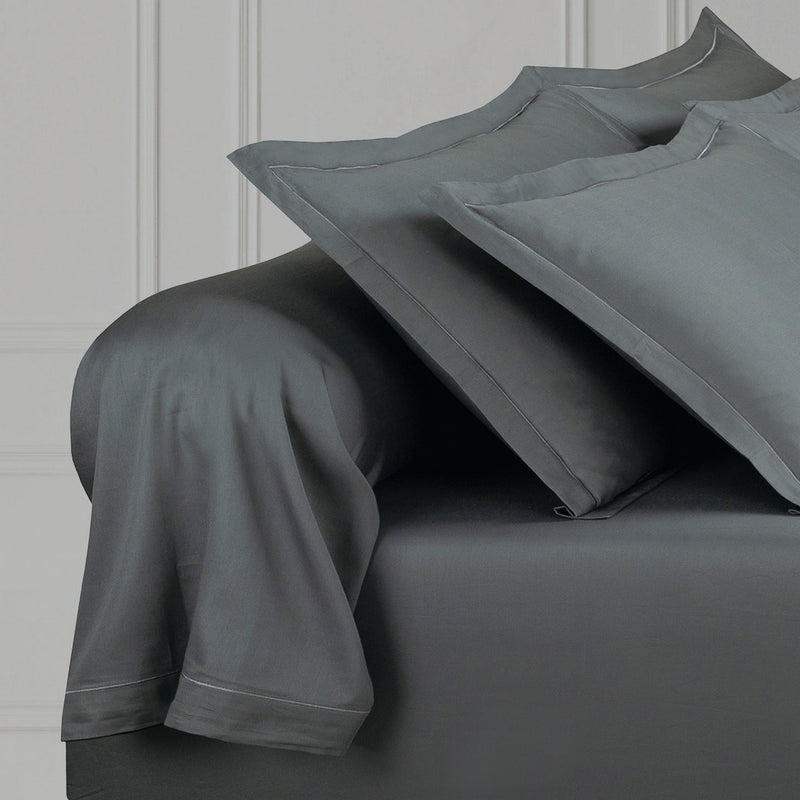 Uni 1 Baratta - Taie De Traversin Satin De Coton Uni 1 Baratta Gris 02