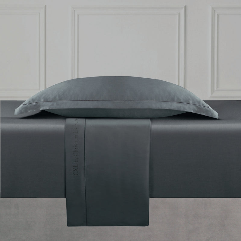 Uni 1 Baratta - Ensemble De Draps Satin De Coton Uni 1 Baratta Gris 02