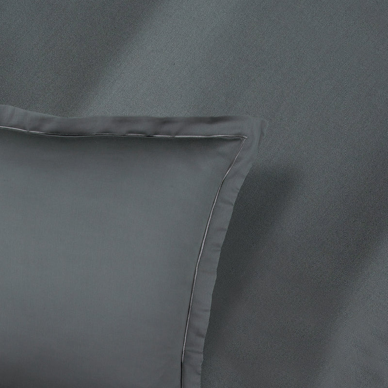 Uni 1 Baratta - Ensemble De Draps Satin De Coton Uni 1 Baratta Gris 02