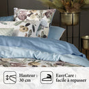 Garden - Drap-Housse Satin De Coton Uni Bleu Clair