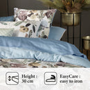 Garden - Drap-Housse Satin De Coton Uni Bleu Clair