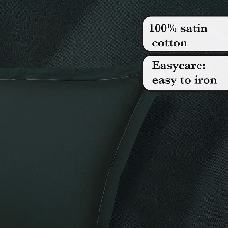 Uni 1 Baratta - Taie D'Oreiller Satin De Coton Uni 1 Baratta Gris 03