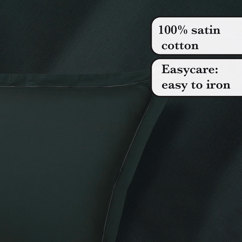 Uni 1 Baratta - Ensemble De Draps Satin De Coton Uni 1 Baratta Gris 03
