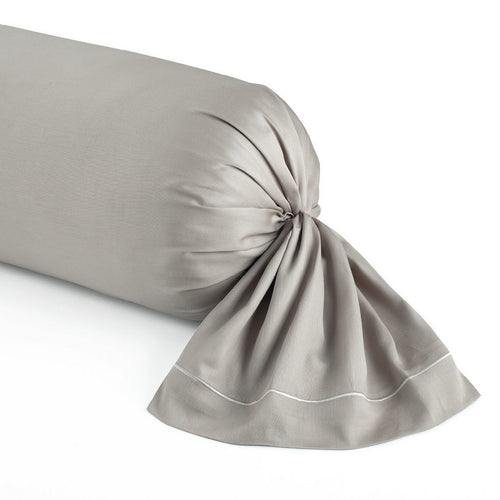 Uni 1 Baratta - Taie De Traversin Satin De Coton Uni 1 Baratta Taupe 01
