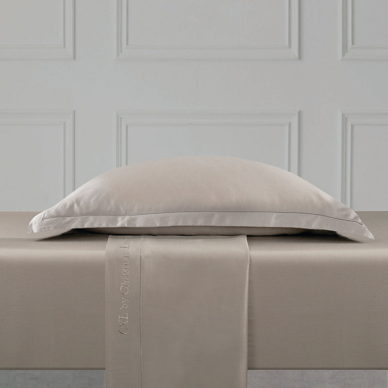 Uni 1 Baratta - Ensemble De Draps Satin De Coton Uni 1 Baratta Taupe 01