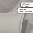 Uni 1 Baratta - Ensemble De Draps Satin De Coton Uni 1 Baratta Taupe 01