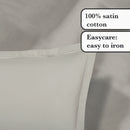 Uni 1 Baratta - Ensemble De Draps Satin De Coton Uni 1 Baratta Taupe 01
