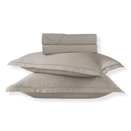 Uni 1 Baratta - Ensemble De Draps Satin De Coton Uni 1 Baratta Taupe 01