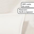 Uni 1 Baratta - Taie D'Oreiller Satin De Coton Uni 1 Baratta Taupe 02
