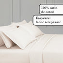 Uni 1 Baratta - Drap Plat Satin De Coton Uni 1 Baratta Taupe 02