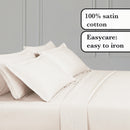 Uni 1 Baratta - Drap Plat Satin De Coton Uni 1 Baratta Taupe 02