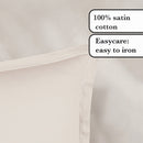 Uni 1 Baratta - Taie D'Oreiller Satin De Coton Uni 1 Baratta Taupe 05