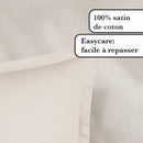 Uni 1 Baratta - Ensemble De Draps Satin De Coton Uni 1 Baratta Taupe 05