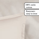 Uni 1 Baratta - Ensemble De Draps Satin De Coton Uni 1 Baratta Taupe 05