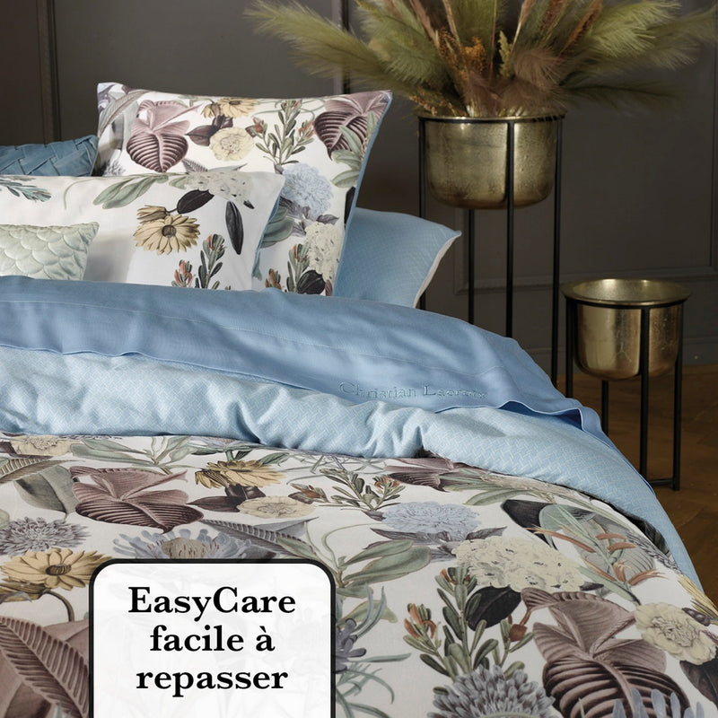 Garden - Drap Plat Satin De Coton Uni Bleu Clair
