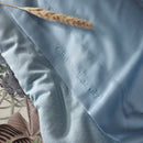 Garden - Drap Plat Satin De Coton Uni Bleu Clair