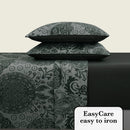 Arles - Ensemble De Draps Satin De Coton Arles Gris Foncé