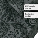 Arles - Ensemble De Draps Satin De Coton Arles Gris Foncé