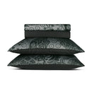 Arles - Ensemble De Draps Satin De Coton Arles Gris Foncé