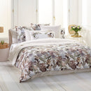 Garden - Housse De Couette + Taie(s) D'Oreiller Satin De Coton Garden Taupe
