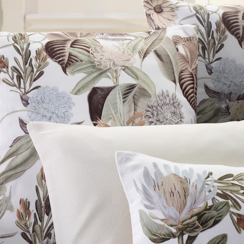 Garden - Housse De Couette Satin De Coton Garden Taupe