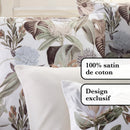 Garden - Housse De Couette Satin De Coton Garden Taupe