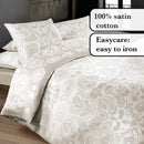 Love Stories - Taie De Traversin Satin De Coton Love Stories Taupe
