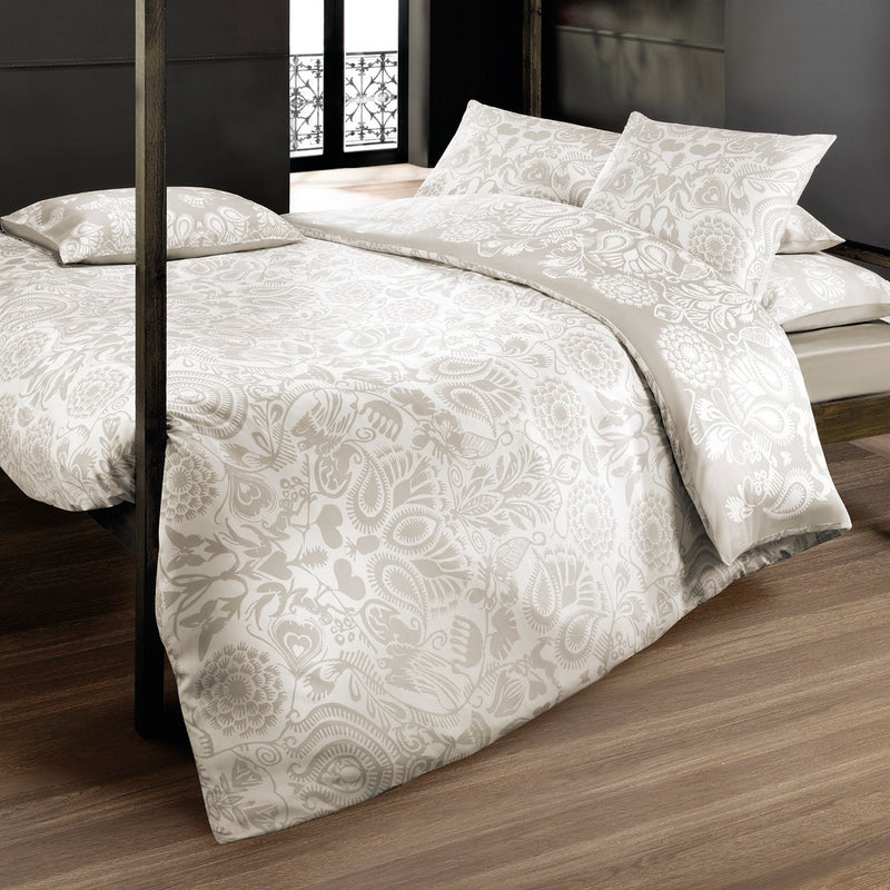Love Stories - Taie De Traversin Satin De Coton Love Stories Taupe