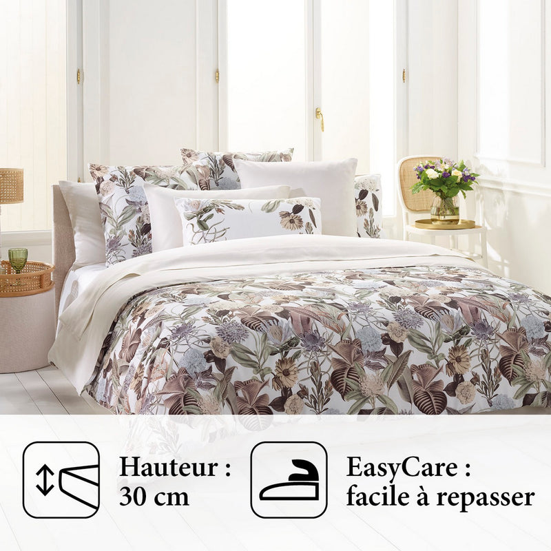 Garden - Drap-Housse Satin De Coton Garden Micro Taupe