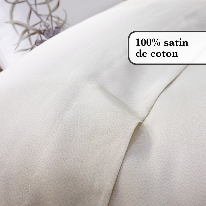 Garden - Drap-Housse Satin De Coton Garden Micro Taupe