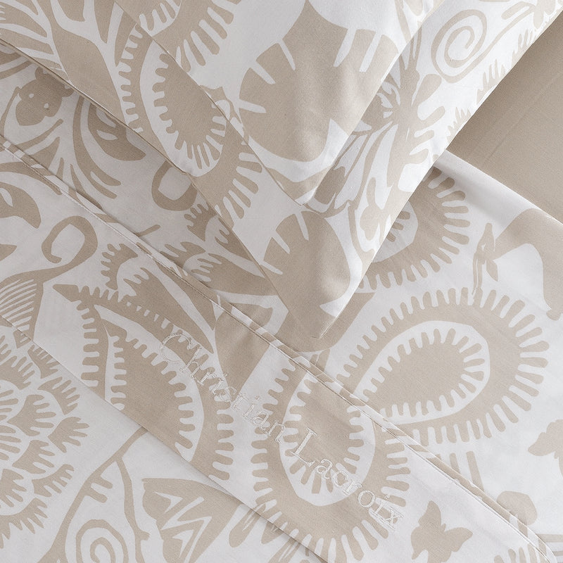 Love Stories - Ensemble De Draps Satin De Coton Love Stories Taupe