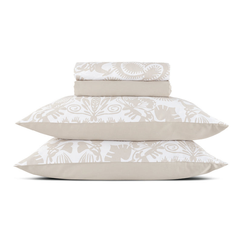 Love Stories - Ensemble De Draps Satin De Coton Love Stories Taupe