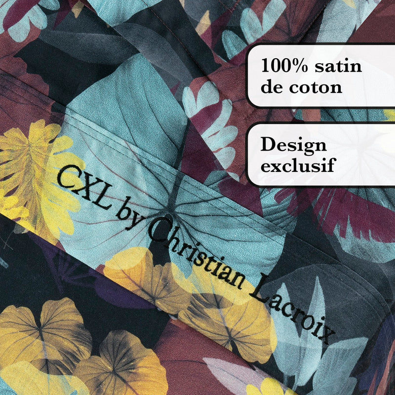 Tanzanie - Ensemble De Draps Satin De Coton Tanzanie Prune