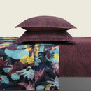 Areca - Ensemble De Draps Satin De Coton Areca Prune